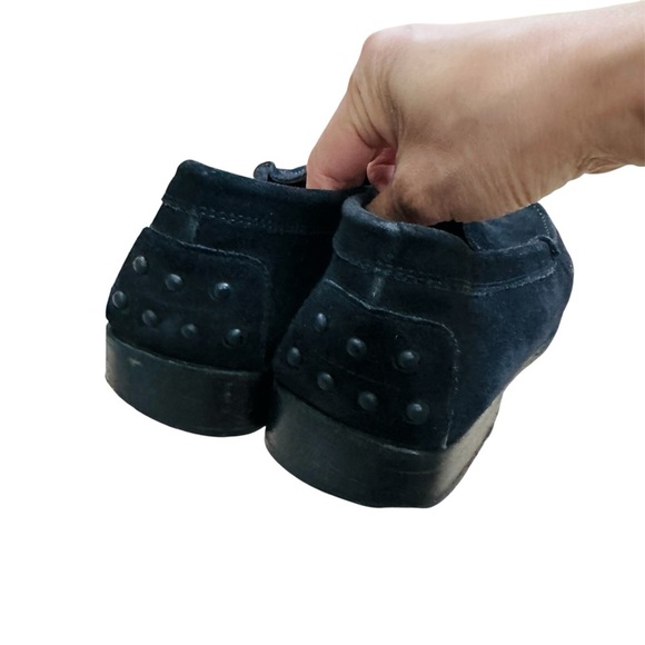 TOD’S woman’s suede black loafers size 81/2 EUC - Picture 5 of 8